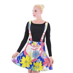 London Flora  Suspender Skater Skirt by okhismakingart