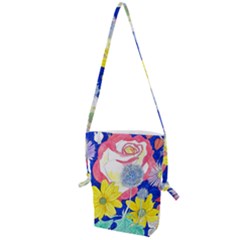 London Flora  Folding Shoulder Bag by okhismakingart