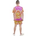 Orange Roses Watercolor Men s Mesh Tee and Shorts Set View2