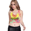 Reid Hall Rose Watercolor Racer Back Crop Top View1