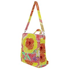 Reid Hall Rose Watercolor Crossbody Backpack by okhismakingart