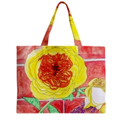 Reid Hall Rose Watercolor Zipper Mini Tote Bag by okhismakingart