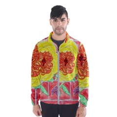 Reid Hall Rose Watercolor Men s Windbreaker