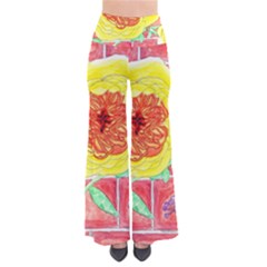 Reid Hall Rose Watercolor So Vintage Palazzo Pants by okhismakingart