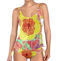 Reid Hall Rose Watercolor Tankini Set by okhismakingart