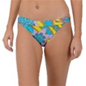 Tie-Dye Flower and Butterflies Band Bikini Bottom View1