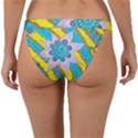 Tie-Dye Flower and Butterflies Band Bikini Bottom View2