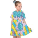 Tie-Dye Flower and Butterflies Kids  Sailor Dress View1