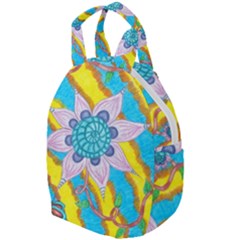 Tie-dye Flower And Butterflies Travel Backpacks by okhismakingart