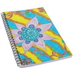 Tie-dye Flower And Butterflies 5 5  X 8 5  Notebook by okhismakingart