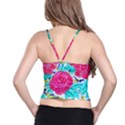 Roses and Movie Theater Carpet Spaghetti Strap Bra Top View2