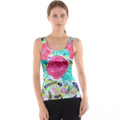 Roses And Movie Theater Carpet Tank Top by okhismakingart