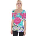 Roses and Movie Theater Carpet Wide Neckline Tee View1