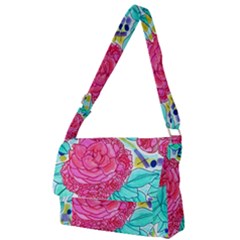 Roses And Movie Theater Carpet Full Print Messenger Bag by okhismakingart