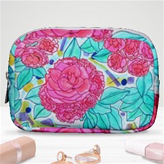 Roses And Movie Theater Carpet Make Up Pouch (small) by okhismakingart