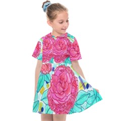 Roses And Movie Theater Carpet Kids  Sailor Dress by okhismakingart