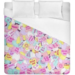 Candy Hearts (sweet Hearts-inspired) Duvet Cover (king Size) by okhismakingart