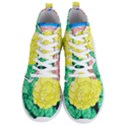 Sunset Rose Watercolor Men s Lightweight High Top Sneakers View1