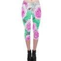 Roses with Gray Skies Capri Leggings  View1