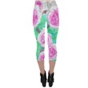 Roses with Gray Skies Capri Leggings  View2