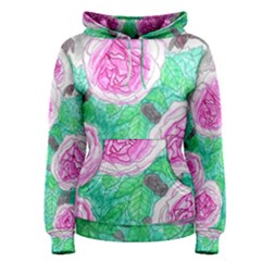 Roses With Gray Skies Women s Pullover Hoodie by okhismakingart