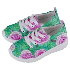 Roses With Gray Skies Kids  Lightweight Sports Shoes by okhismakingart