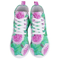 Roses With Gray Skies Women s Lightweight High Top Sneakers by okhismakingart