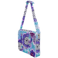 Hexagonal Flowers Cross Body Office Bag by okhismakingart