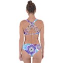 Hexagonal Flowers Criss Cross Bikini Set View2