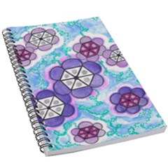 Hexagonal Flowers 5 5  X 8 5  Notebook by okhismakingart