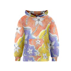 Tricolor Garden  Kids  Pullover Hoodie by okhismakingart