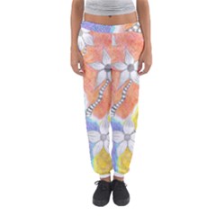 Tricolor Garden  Women s Jogger Sweatpants by okhismakingart