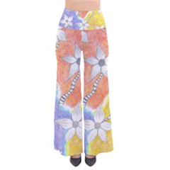 Tricolor Garden  So Vintage Palazzo Pants by okhismakingart