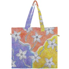 Tricolor Garden  Canvas Travel Bag by okhismakingart