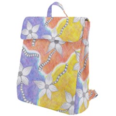 Tricolor Garden  Flap Top Backpack