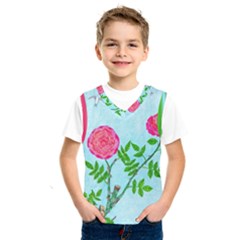 Roses And Seagulls Kids  Sportswear by okhismakingart