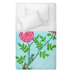 Roses And Seagulls Duvet Cover (single Size) by okhismakingart