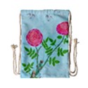 Roses and Seagulls Drawstring Bag (Small) View1