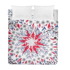 Flaming Sun Abstract Duvet Cover Double Side (full/ Double Size) by okhismakingart