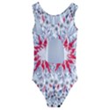 Flaming Sun Abstract Kids  Cut-Out Back One Piece Swimsuit View2