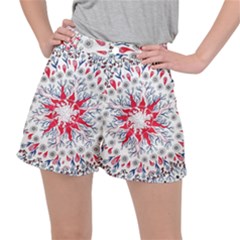 Flaming Sun Abstract Stretch Ripstop Shorts by okhismakingart