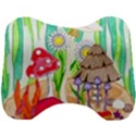 Iguana and Mushrooms Head Support Cushion View1