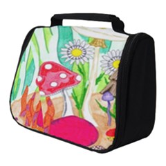 Iguana And Mushrooms Full Print Travel Pouch (small) by okhismakingart