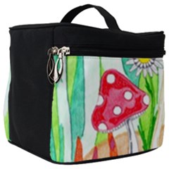 Iguana And Mushrooms Make Up Travel Bag (big) by okhismakingart