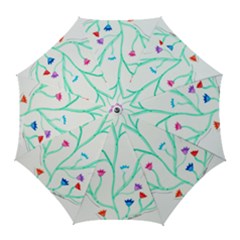 Cheerio Box Vine  Golf Umbrellas by okhismakingart