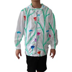 Cheerio Box Vine  Kids  Hooded Windbreaker by okhismakingart