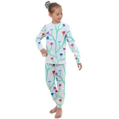 Cheerio Box Vine  Kids  Long Sleeve Set  by okhismakingart