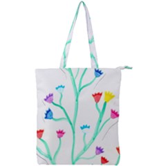 Cheerio Box Vine  Double Zip Up Tote Bag by okhismakingart