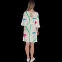 Cheerio Box Vine  Velour Kimono Dress View4