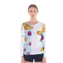 Rose Petal Shower Women s Long Sleeve Tee